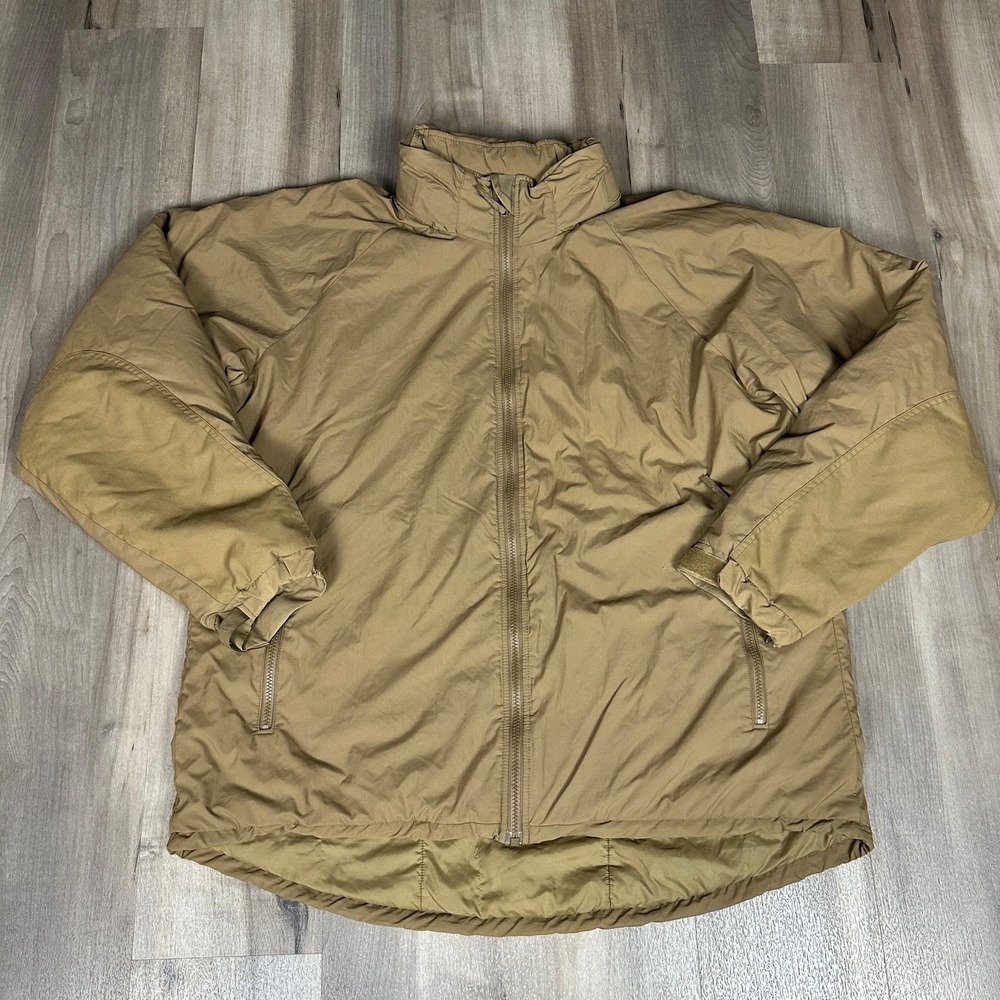 Wild Things Extreme Cold Weather Parka PCU Level 7 Primaloft Coyote Large READ